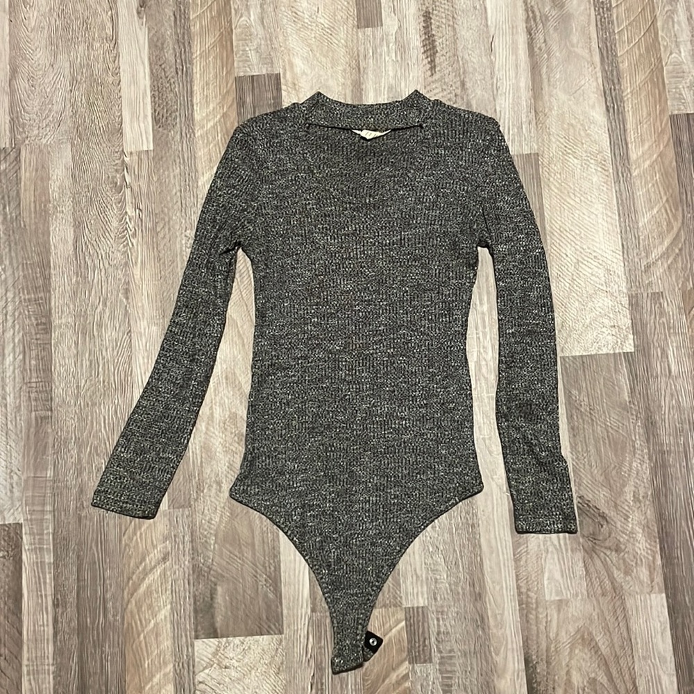 Gray bodysuit
